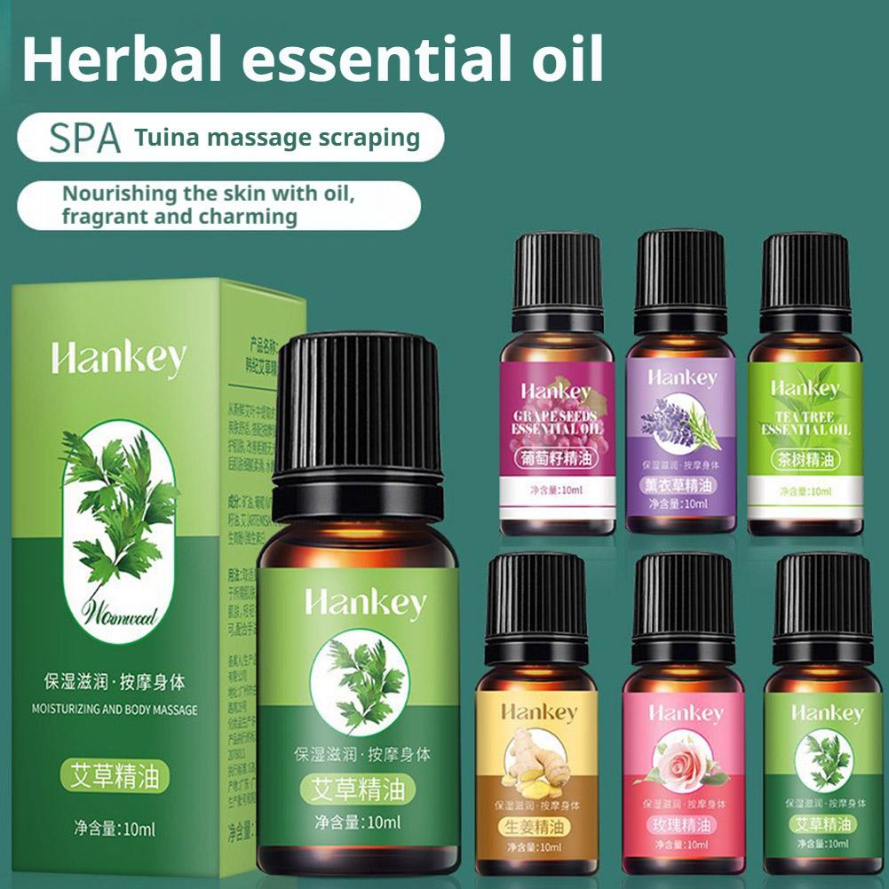 Lavender Oil - 10ml グレープシード、ヨモギ、ラベンダー、キンモクセイ、ローズ、ティーツリー ボディマッサージオイル ボディスキンケア用