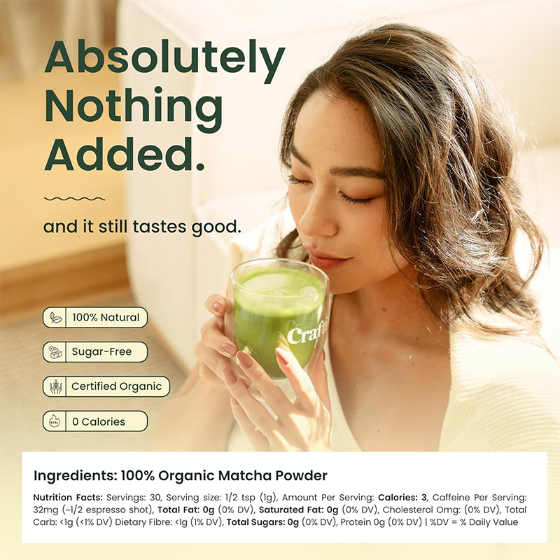 抹茶パウダー、天然エネルギー増強剤＆精神集中力向上剤 |   - Herbal Tincture のレビューと価格