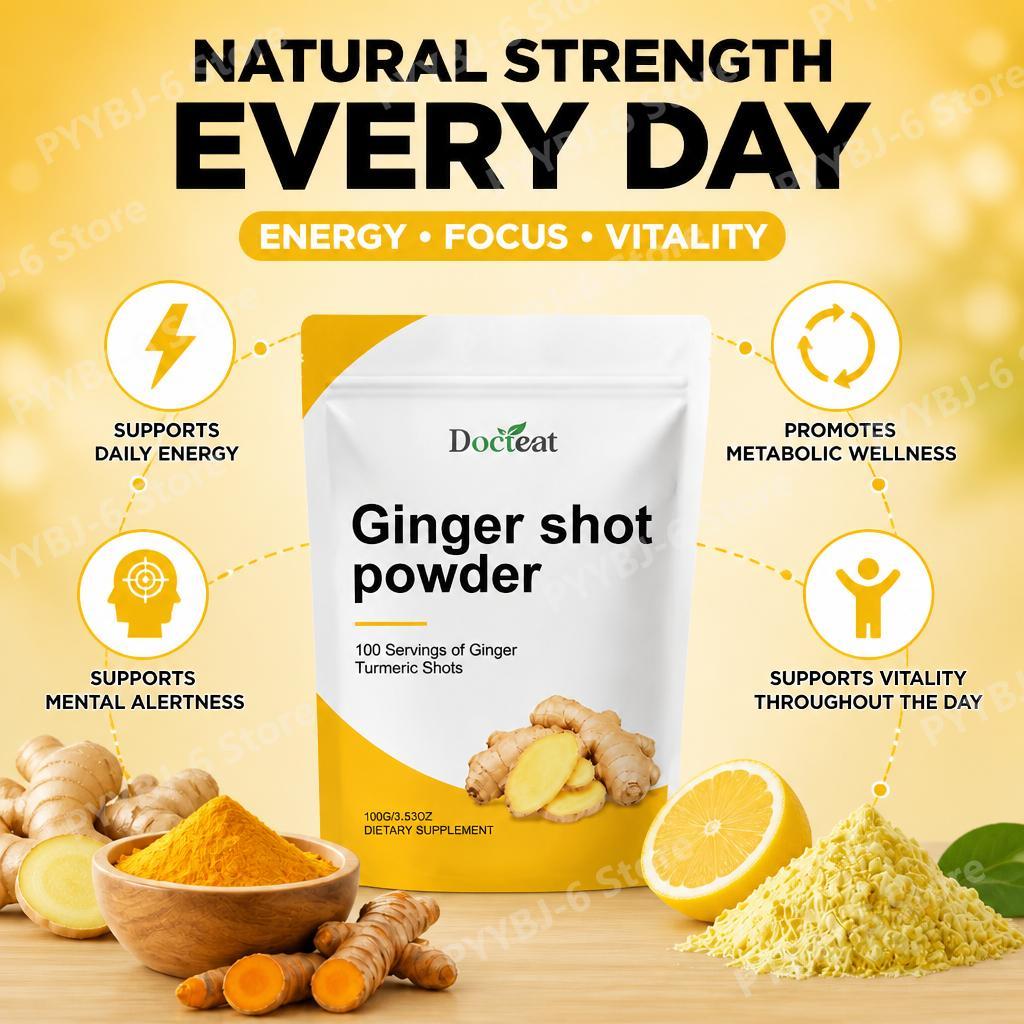 ドクテート ジンジャーショットパウダー ビタミンC B6 B - Ginger Tea のレビューと価格