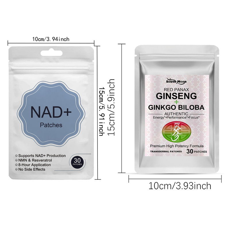 NAD+パッチと、高麗人参、イチョウ葉配合の経皮吸収型パッチ - Ginger Tea のレビューと価格