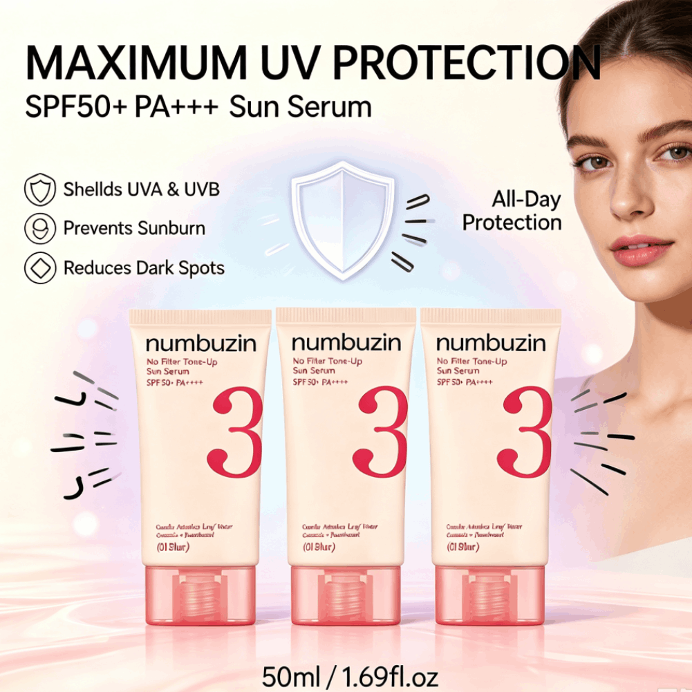 ヌンブジン3 サンセラム SPF50+ ツボクサエキス セラ - Echinacea のレビューと価格