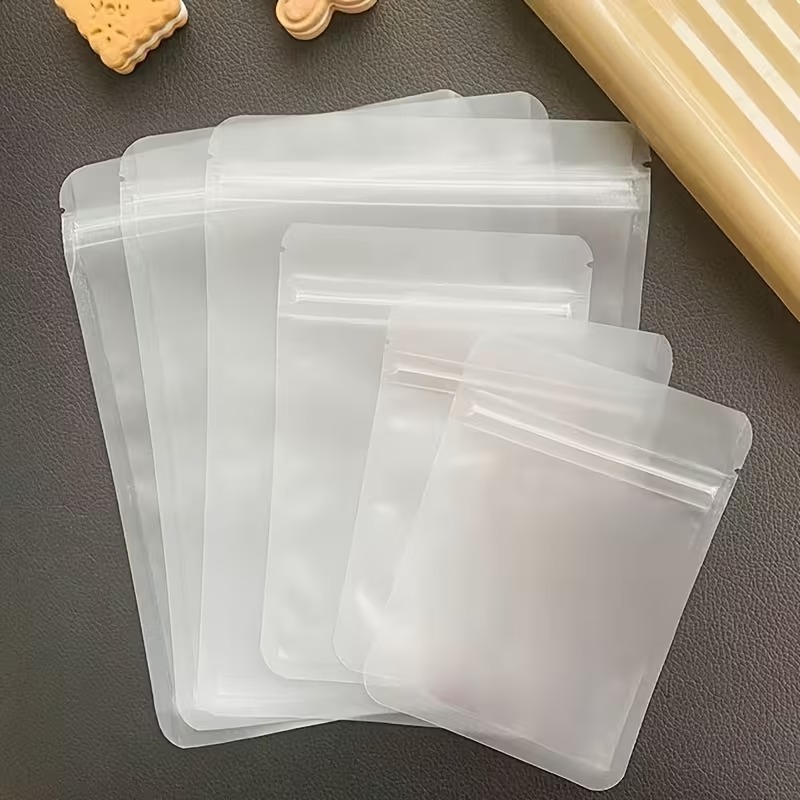 つや消し透明ジップロックバッグ食品保存用再密封可能な包装袋、 - Dried Herbs のレビューと価格