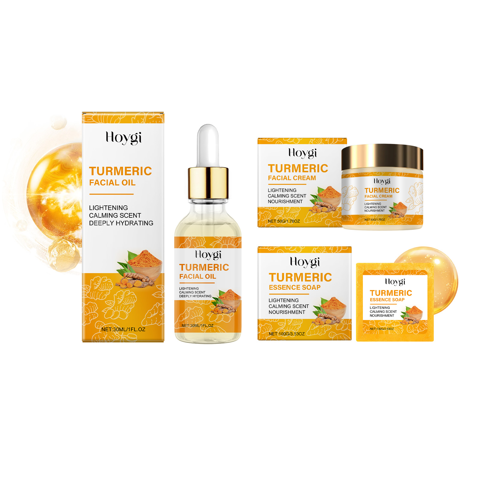 ターメリックスキンケアセットボディソープ抗ニキビダークスポッ - Turmeric のレビューと価格