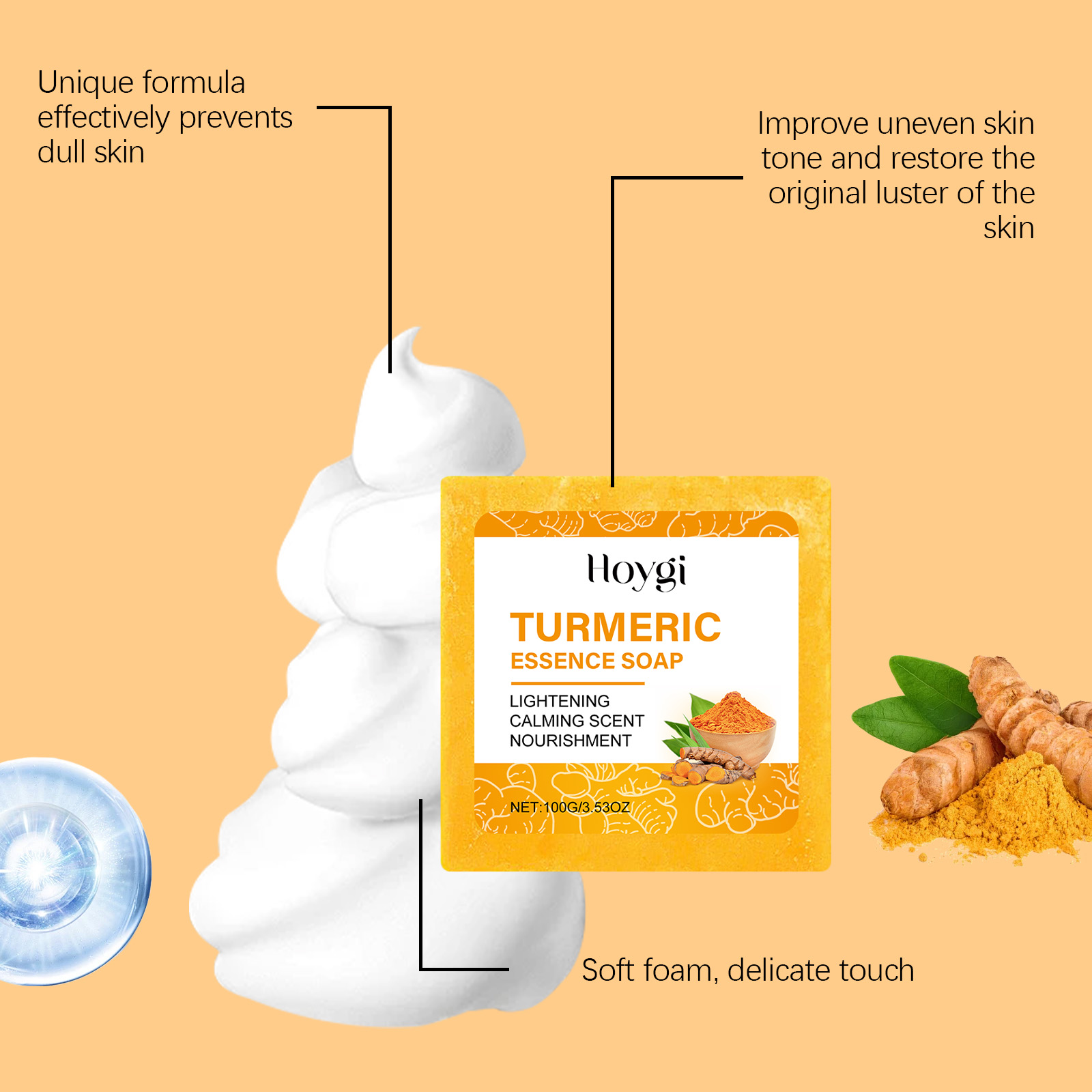 ターメリックスキンケアセットボディソープ抗ニキビダークスポッ - Turmeric のレビューと価格
